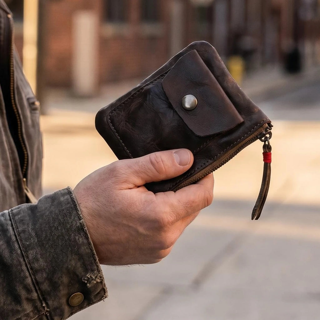 Cartera de Cuero | Disciplina y Enfoque