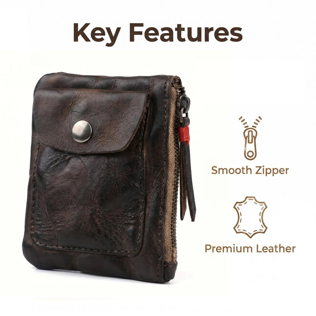 Cartera de Cuero | Disciplina y Enfoque